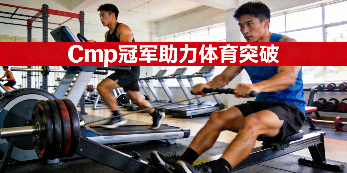 Cmp冠军助力体育突破 - 运动员使用专业训练器材进行训练